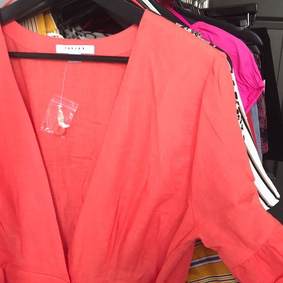 🚨24 HOUR SALE🚨Ocean View Coral Plus Size Dress - Picture 5 of 7